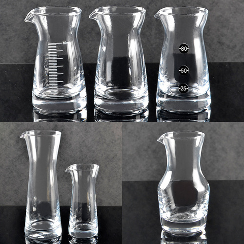 Customized water carafe clear  wine glassware wine decanter small size glass carafe