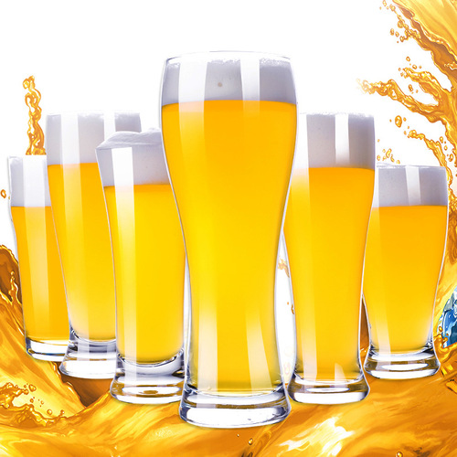 Wholesale  ready stock 600ml Craft Beer Glass pilsner weizen beer glass cups for customization