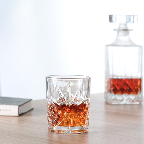 Luxury embossed diamond crystal glass custom liquor tequila whiskey cocktails glass cup whisky glass