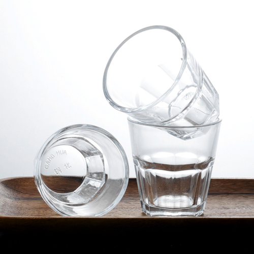 Factory direct sales sublimation shot glasses toughened glass cup custom tempered glass cup