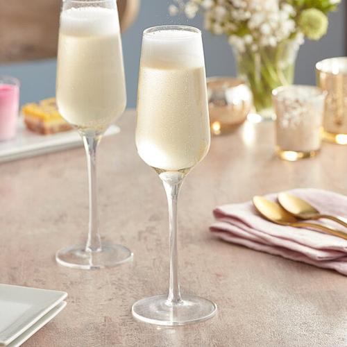 Wholesale crystal glasses 8oz long stem wine glass goblet party wedding champagne glasses