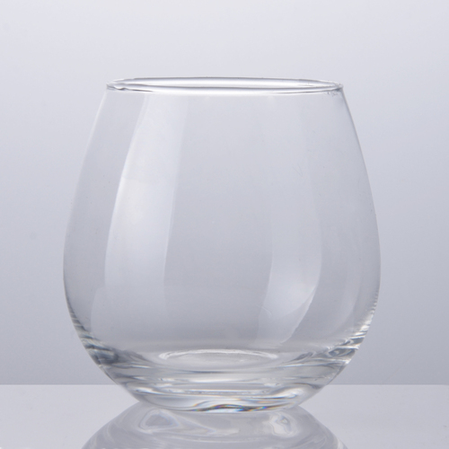 Free sample water drinking glass 16oz stemless wine glass set for Christmas promotion