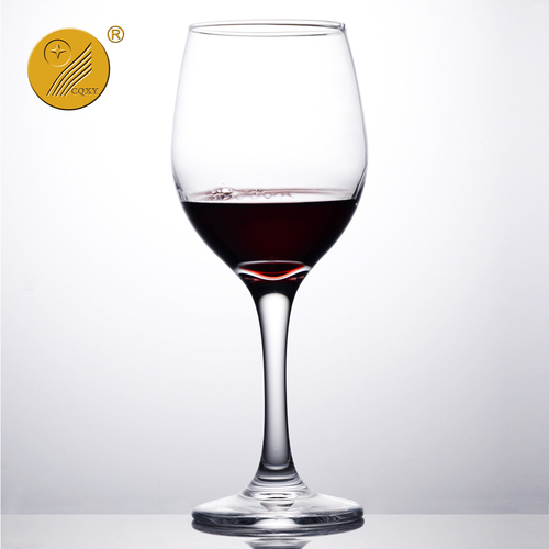 Custom logo high stem water goblets clear vintage wine glasses red wine glasses goblet wine glass