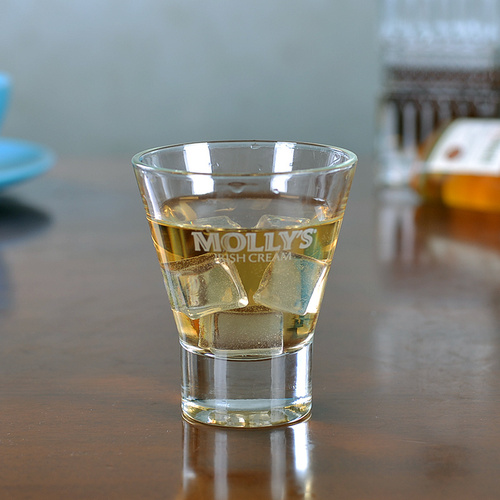 Custom logo flared shaped heavy base martini stemless glass wine drinking glass cup whisky glass