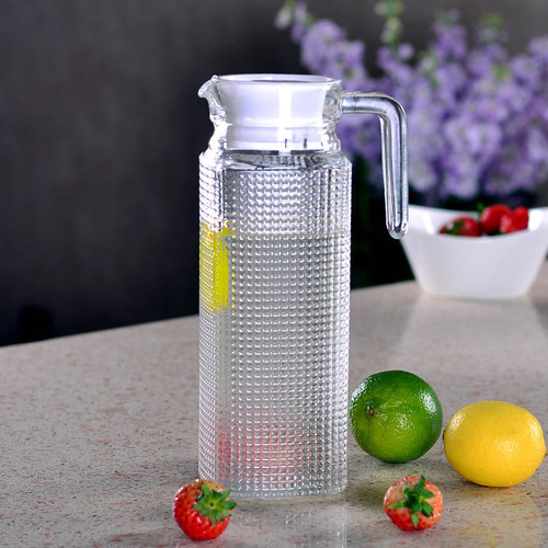 1.1L new square diamond shape water glass pitcher cold water juice tea jug