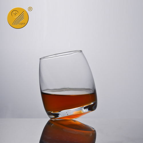 Creative premium rolling whiskey drinking glasses &nbsp;custom logo liquor drinking cup whisky glass