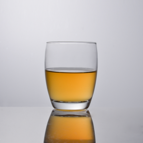 Free sample thick bottom round drinking cups 10oz liquor wine glassware whisky glass